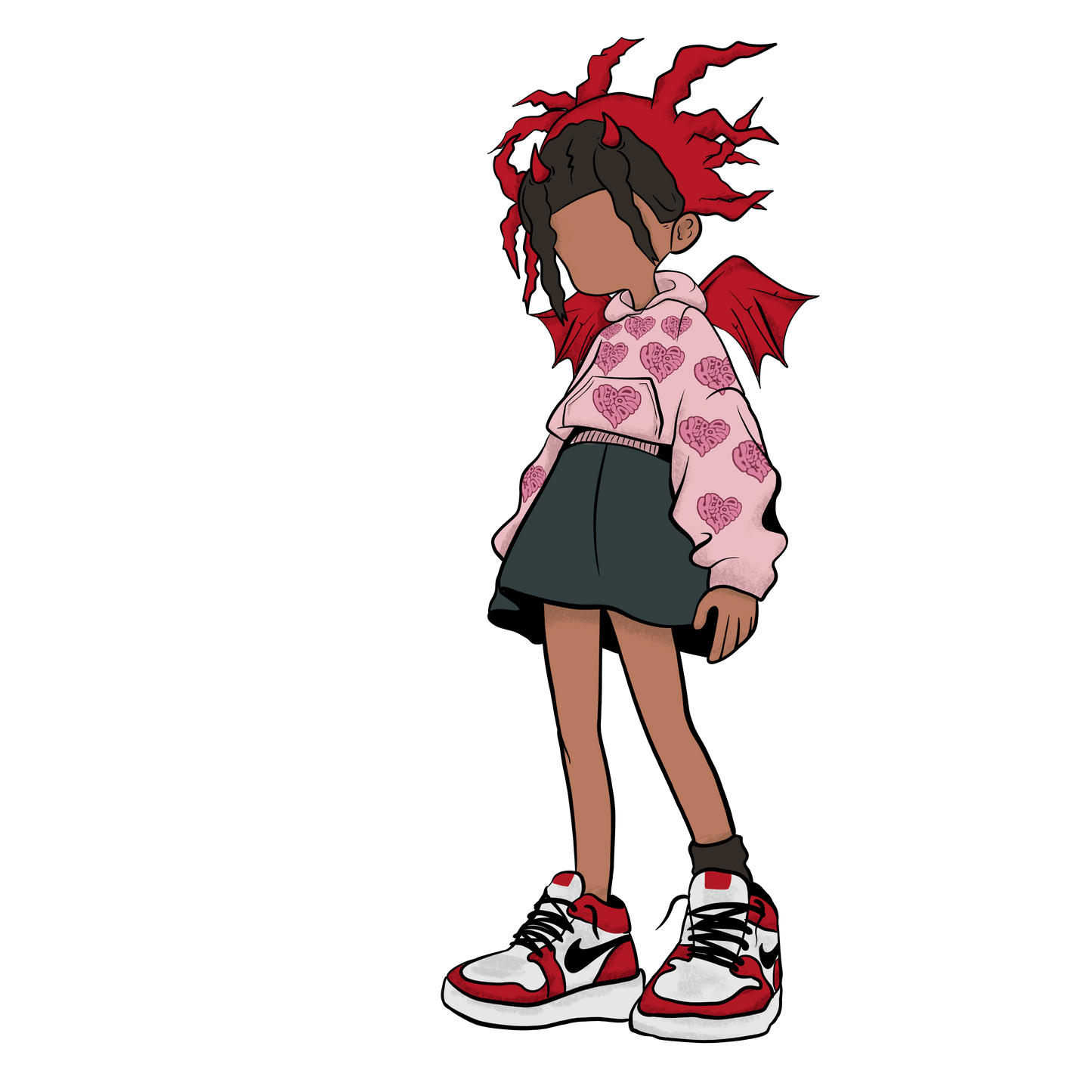 Pink "HerWorld" Hoodie