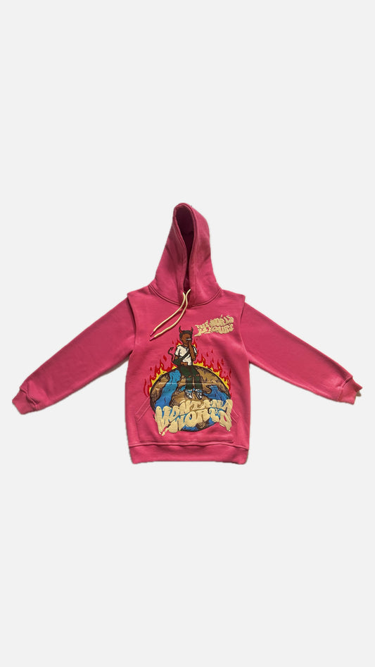 PINK MONTANA WORLD HOODIE