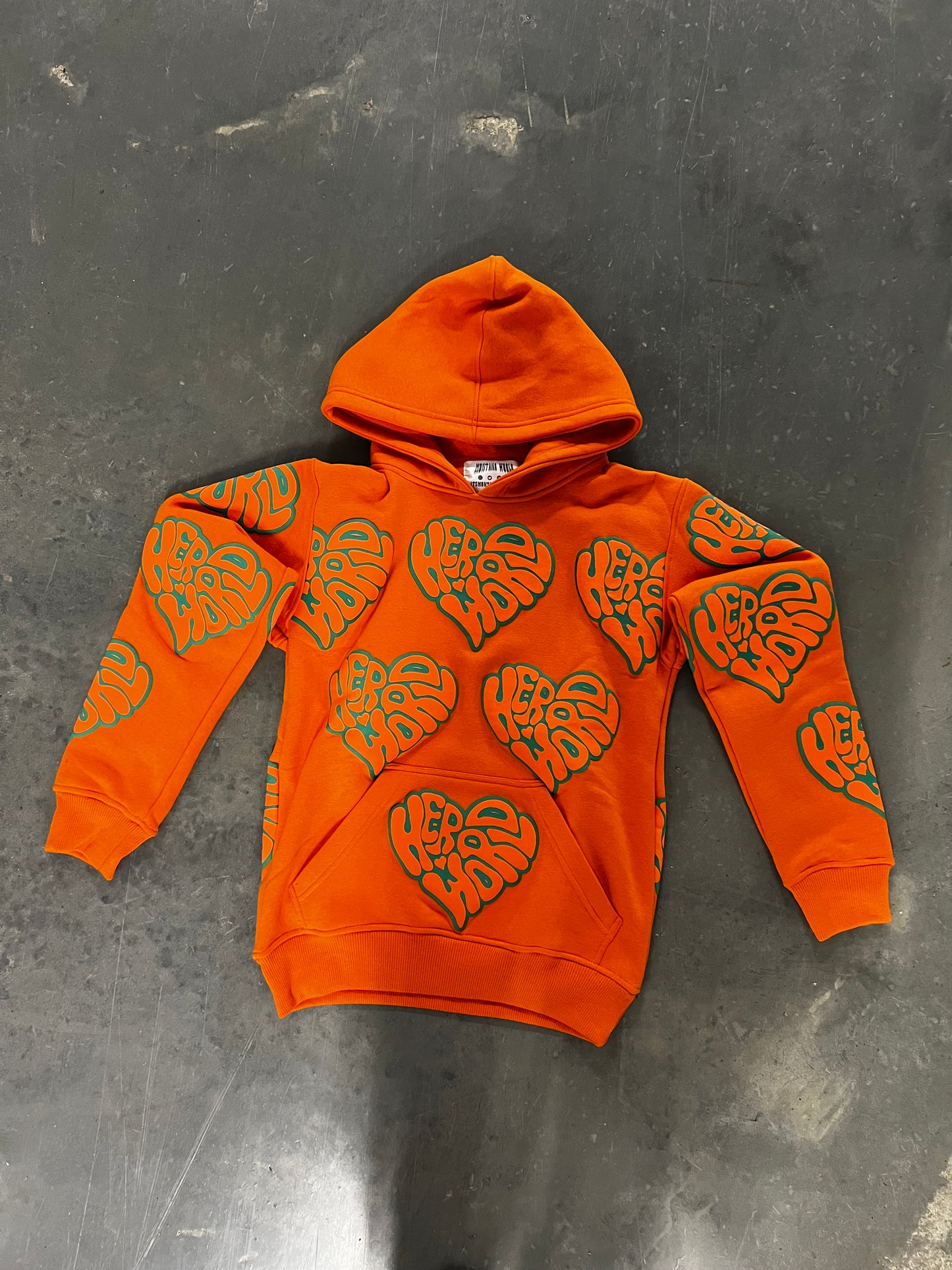 ORANGE HERWORLD HOODIE