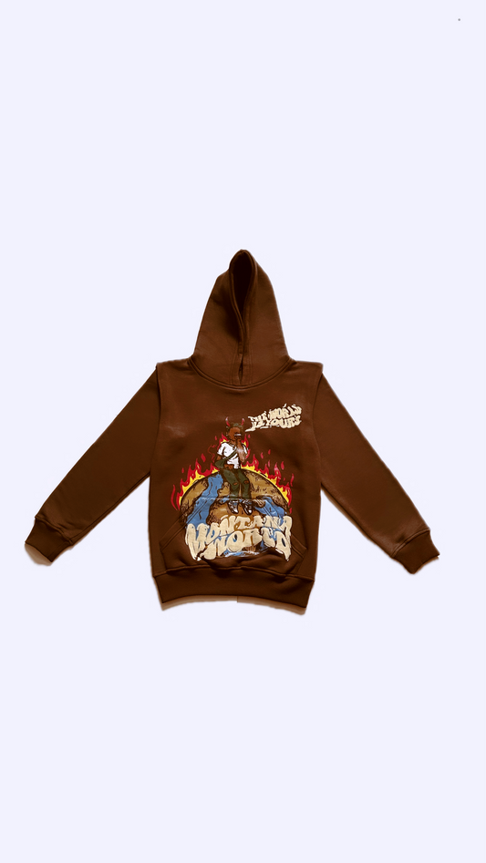 BROWN MONTANA WORLD HOODIE