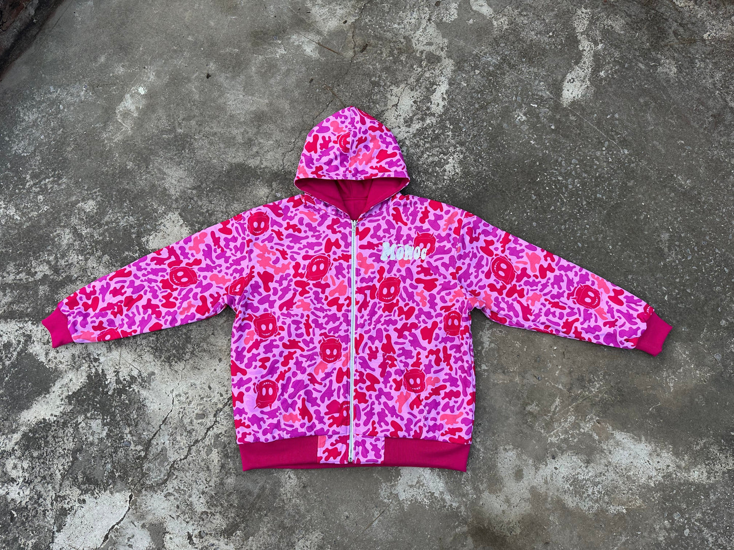 Pink Camo Irreversible Hoodie