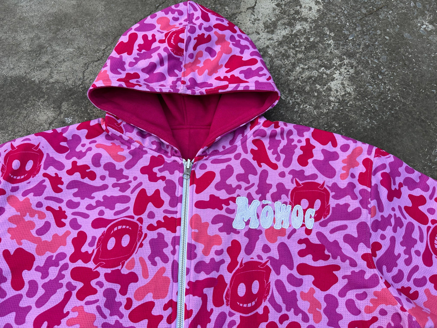 Pink Camo Irreversible Hoodie