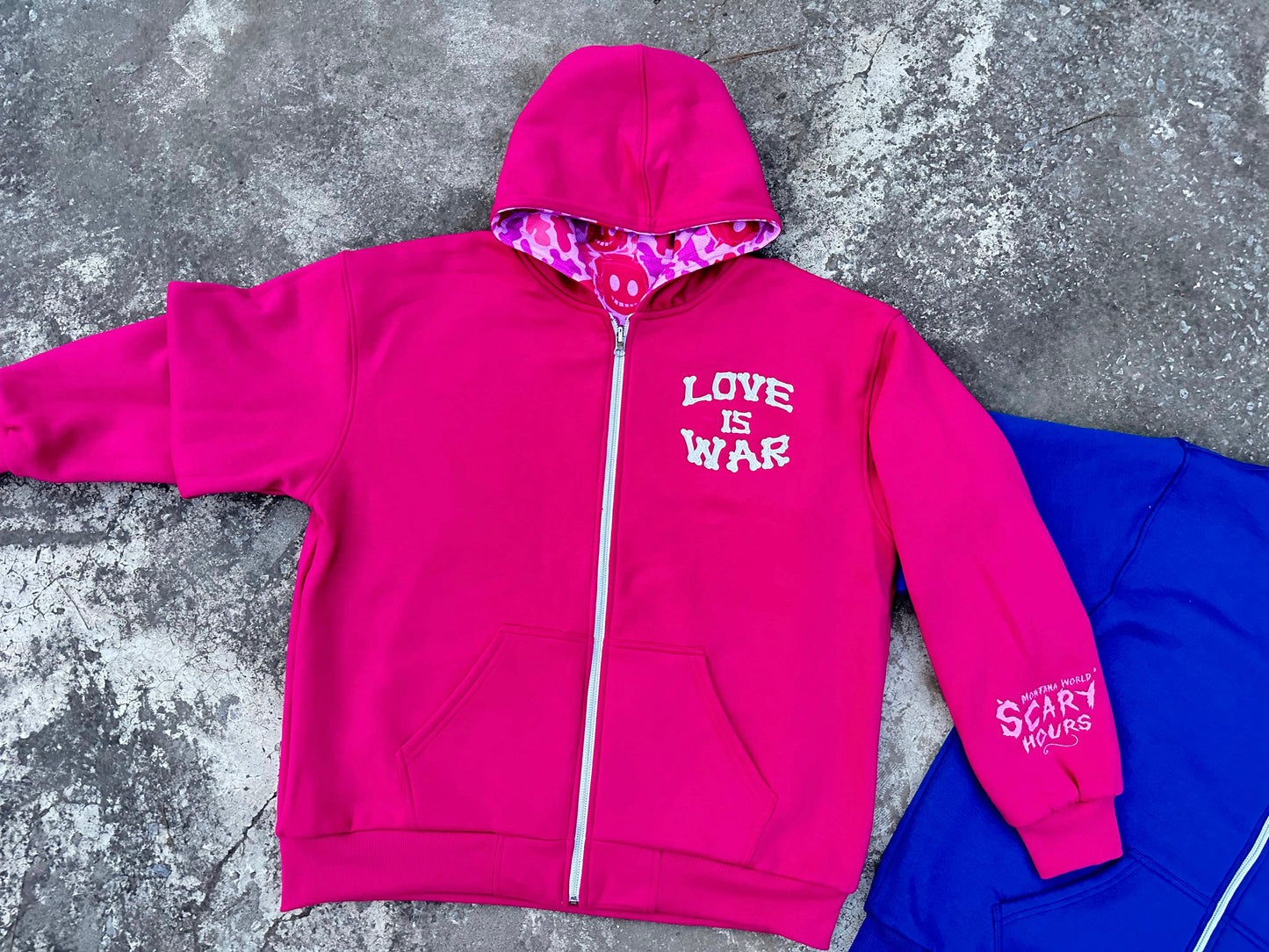 Pink Camo Irreversible Hoodie