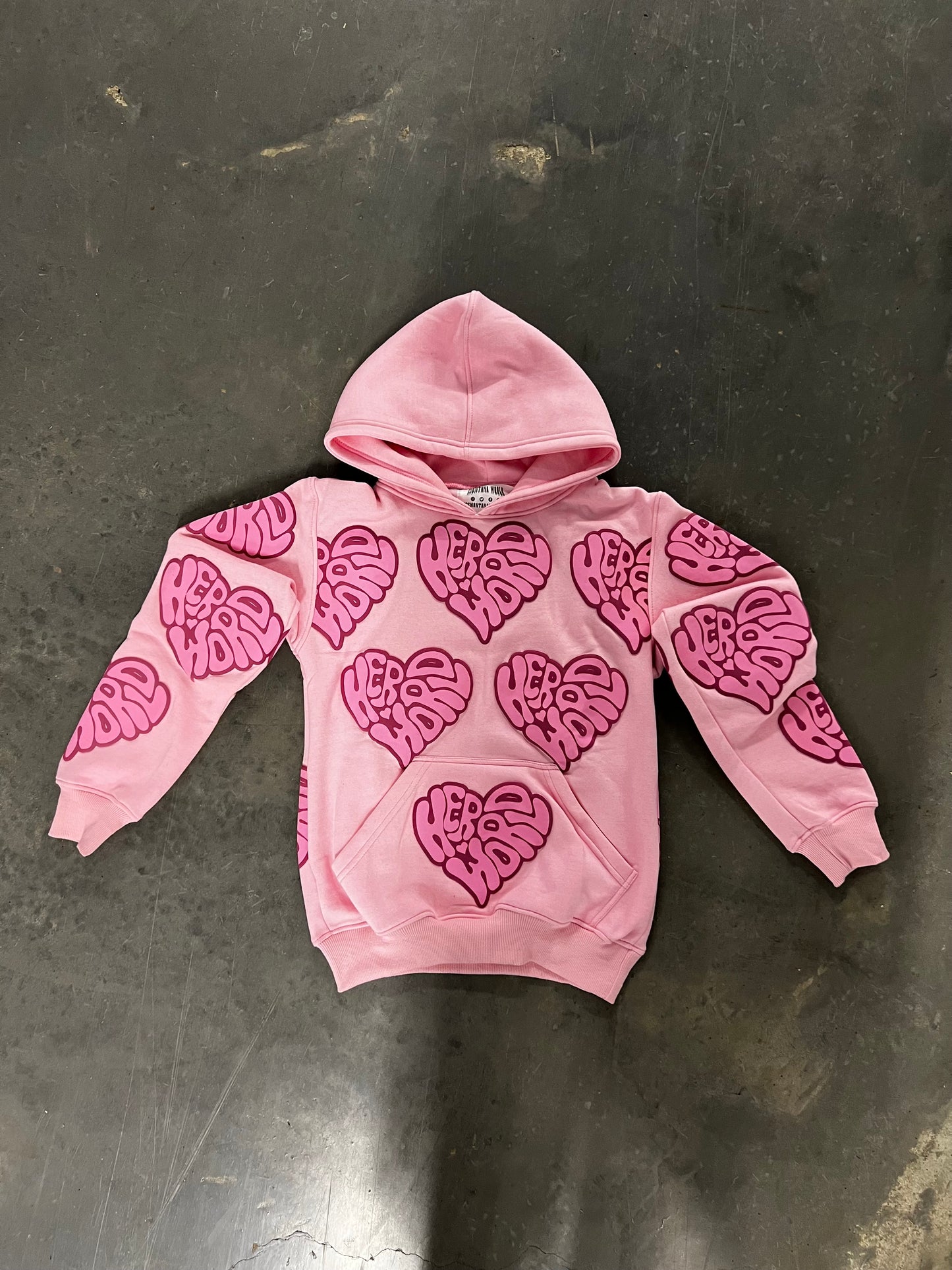 Pink "HerWorld" Hoodie