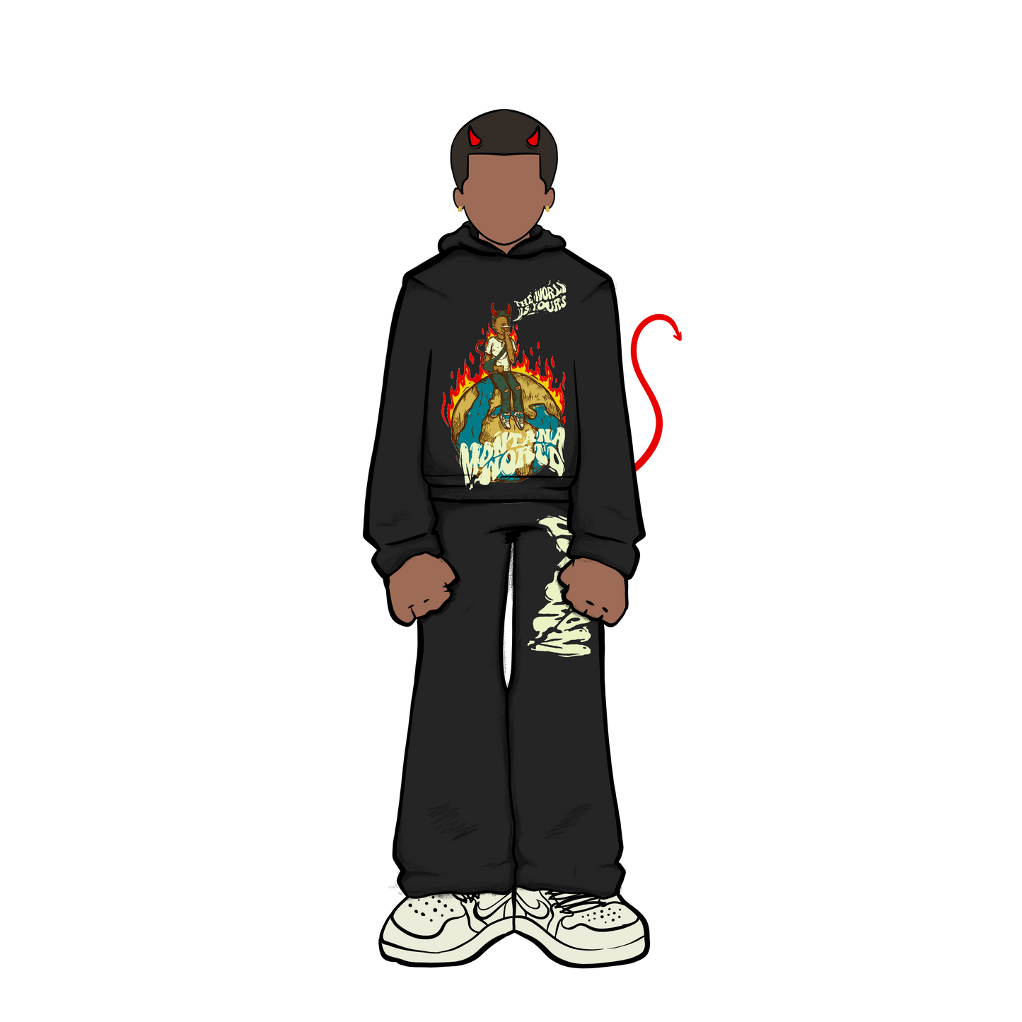 BLACK MONTANA WORLD SWEATSUIT