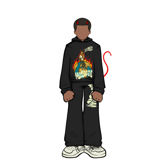 BLACK MONTANA WORLD SWEATSUIT