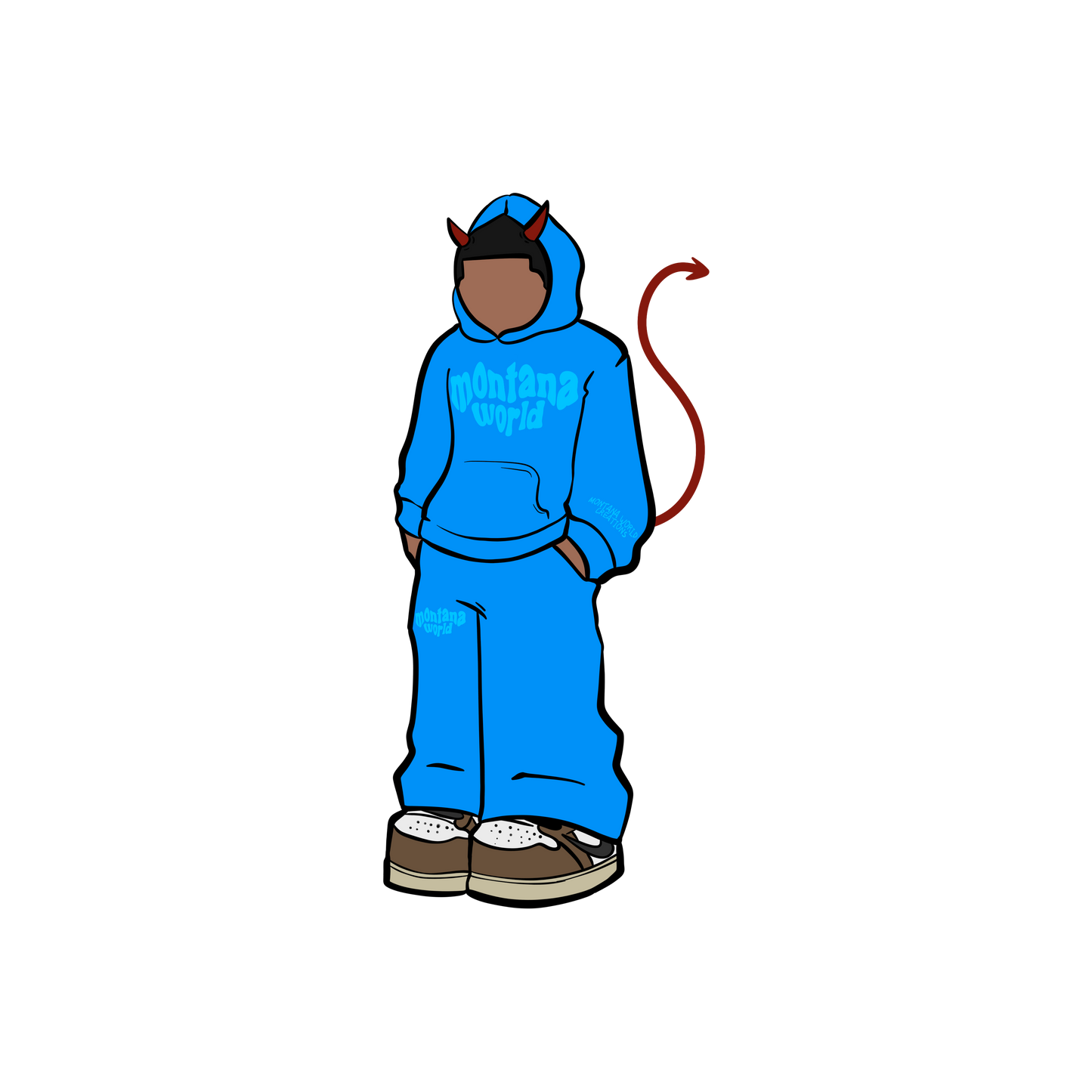 "FrostBite" Blue Sweatsuit