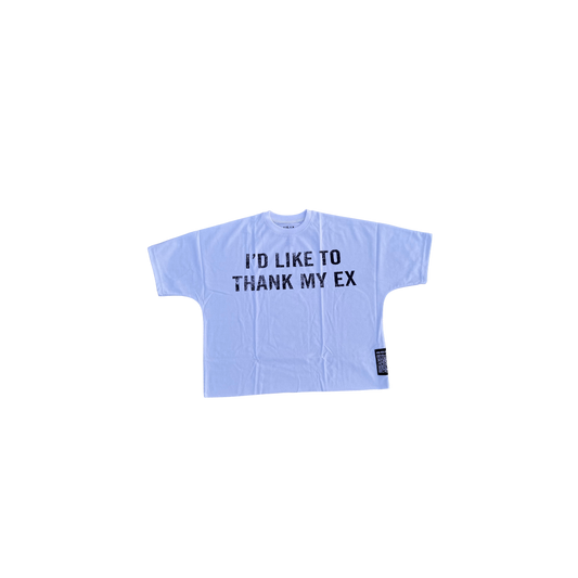 "ID LIKE TO THANK MY EX" BOXY CROPPED UNISEX