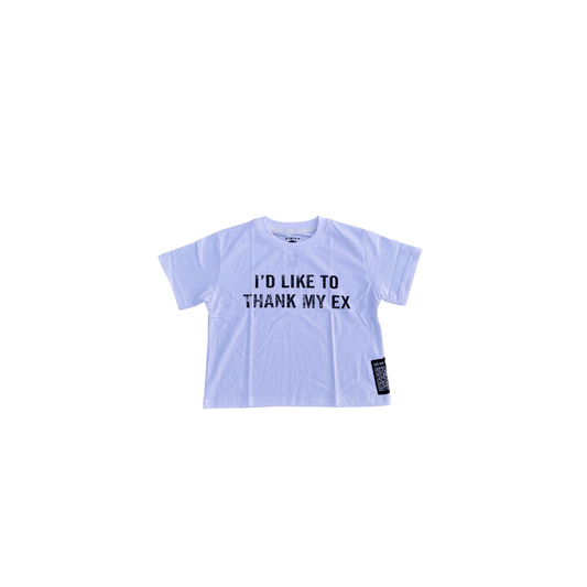 "ID LIKE TO THANK MY EX" WOMENS BABY TEE