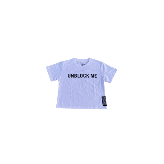 "UNBLOCK ME" WOMENS BABY TEE